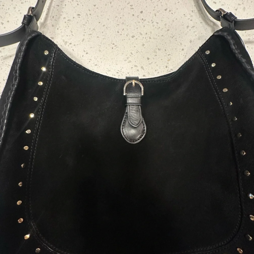Ted Baker Kalrina Studded Suede Hobo Bag